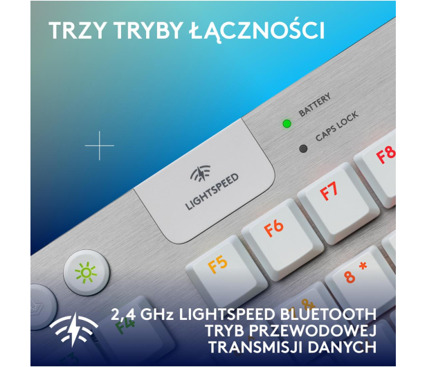 LOGITECH G915 X TKL Lightspeed Tactile biały 920-012737 - 1276180 - zdjęcie 5